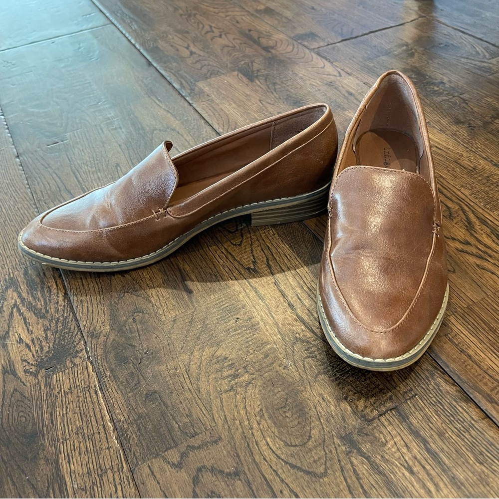 Brown Leather Indigo Rd Loafers - Women’s 9
